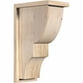 thumbnail image 1 of 7 1/2"W x 12"D x 20"H Ridgewood Smooth Corbel w/Backplate, Douglas Fir, 1 of 9