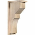 thumbnail image 1 of 7 1/2"W x 12"D x 24"H Monterey Smooth Corbel w/Backplate, Douglas Fir, 1 of 9