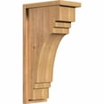 thumbnail image 1 of 7 1/2"W x 12"D x 24"H Pescadero Smooth Corbel w/Backplate, Western Red Cedar, 1 of 9