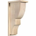 thumbnail image 1 of 7 1/2"W x 12"D x 24"H Ridgewood Smooth Corbel w/Backplate, Douglas Fir, 1 of 9