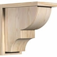 thumbnail image 1 of 7 1/2"W x 14"D x 14"H Ridgewood Smooth Corbel w/Backplate, Douglas Fir, 1 of 9