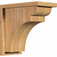 thumbnail image 1 of 7 1/2"W x 14"D x 14"H Yorktown Smooth Corbel w/Backplate, Western Red Cedar, 1 of 9