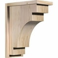 thumbnail image 1 of 7 1/2"W x 14"D x 18"H Mediterranean Smooth Corbel w/Backplate, Douglas Fir, 1 of 9