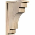 thumbnail image 1 of 7 1/2"W x 14"D x 22"H Mediterranean Smooth Corbel w/Backplate, Douglas Fir, 1 of 9