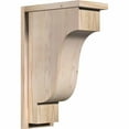 thumbnail image 1 of 7 1/2"W x 14"D x 22"H Newport Smooth Corbel w/Backplate, Douglas Fir, 1 of 9