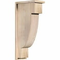 thumbnail image 1 of 7 1/2"W x 14"D x 30"H Alpine Smooth Corbel w/Backplate, Douglas Fir, 1 of 9