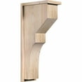 thumbnail image 1 of 7 1/2"W x 14"D x 30"H Monterey Smooth Corbel w/Backplate, Douglas Fir, 1 of 9