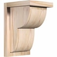 thumbnail image 1 of 7 1/2"W x 8"D x 12"H Crestline Smooth Corbel w/Backplate, Douglas Fir, 1 of 9