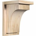 thumbnail image 1 of 7 1/2"W x 8"D x 12"H Huntington Smooth Corbel w/Backplate, Douglas Fir, 1 of 9