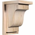 thumbnail image 1 of 7 1/2"W x 8"D x 12"H Newport Smooth Corbel w/Backplate, Douglas Fir, 1 of 9