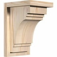 thumbnail image 1 of 7 1/2"W x 8"D x 12"H Pescadero Smooth Corbel w/Backplate, Douglas Fir, 1 of 9
