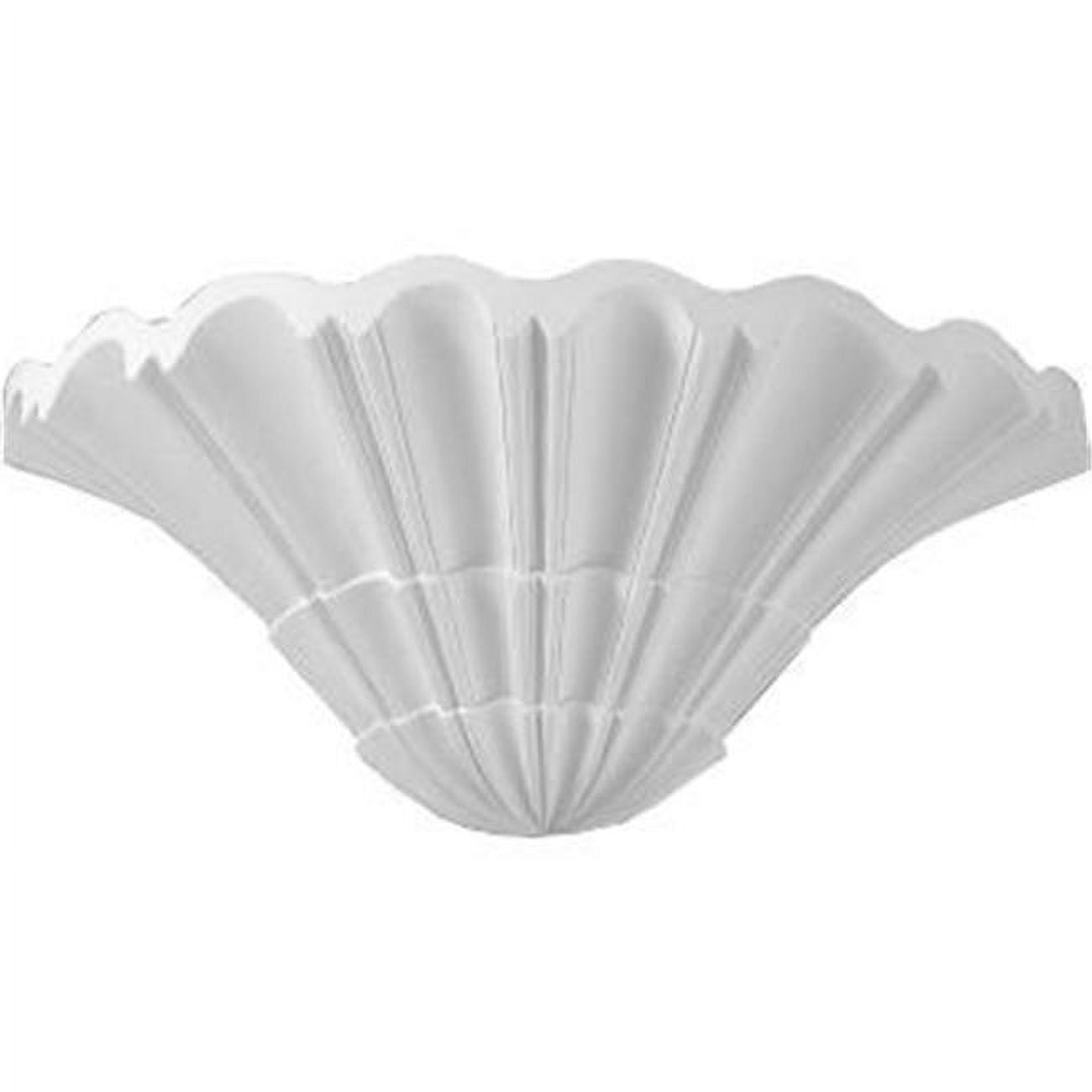 White Polyurethane Sea Shell Wall Sconce
