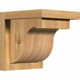 thumbnail image 1 of 7 1/2"W x 8"D x 8"H Del Monte Smooth Corbel w/Backplate, Western Red Cedar, 1 of 9