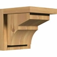 thumbnail image 1 of 7 1/2"W x 8"D x 8"H Monterey Smooth Corbel w/Backplate, Western Red Cedar, 1 of 9