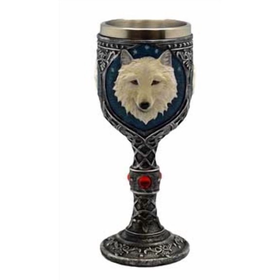 7 1/2" White Wolf chalice