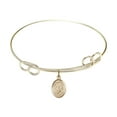 thumbnail image 1 of 7 1/2 inch Round Double Loop Bangle Bracelet w/ St. Therese of Lisieux in Gold-Filled, 1 of 3