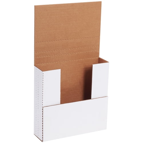 Easy-Fold Mailers, 7 1/2" x 7 1/2" x 2", White, 50/Bundle (M772BF)