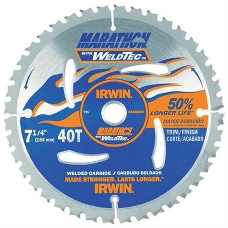 Irwin 4935200 7. 25 inch 40 Tooth Circular Blade
