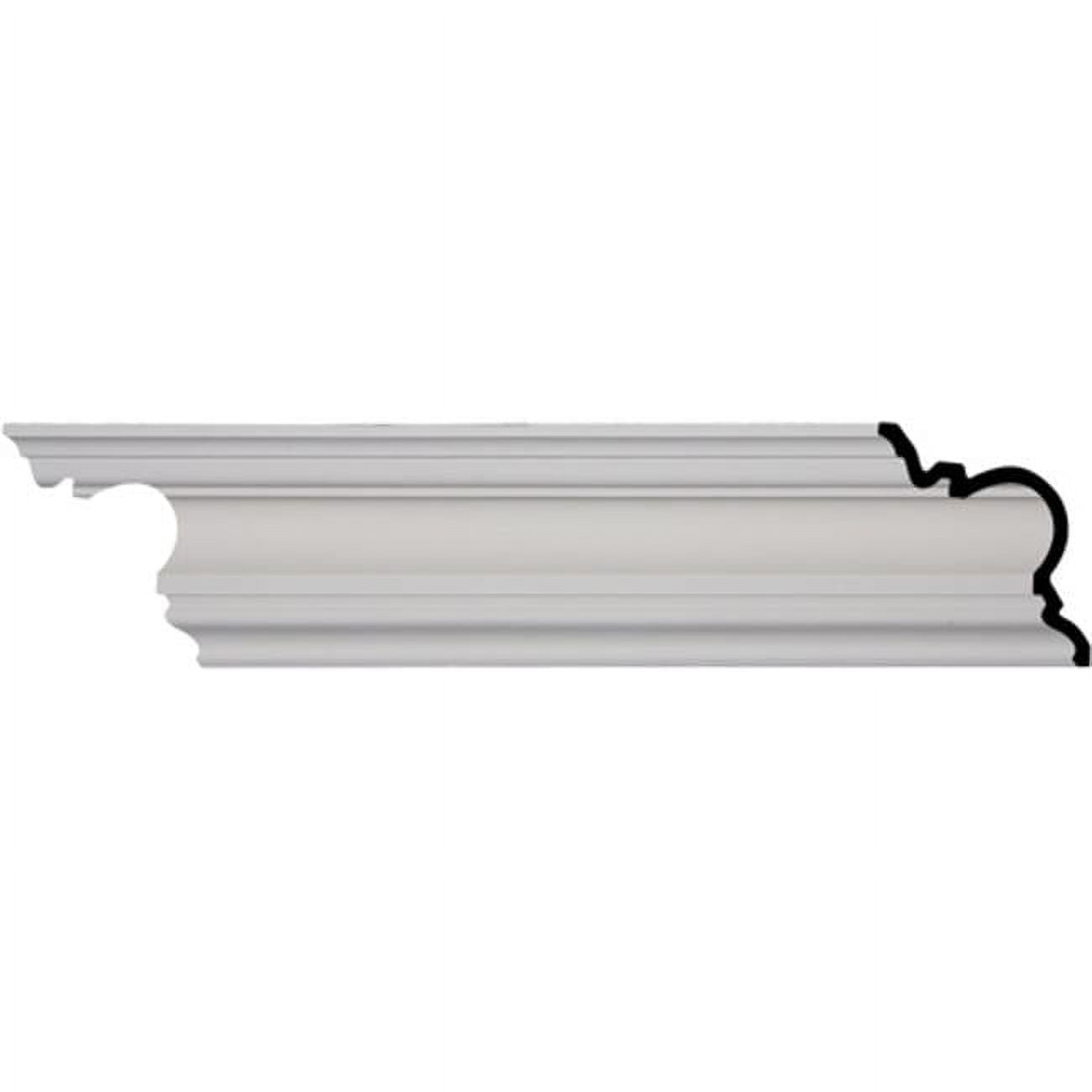 Devon Smooth White Polyurethane Crown Moulding