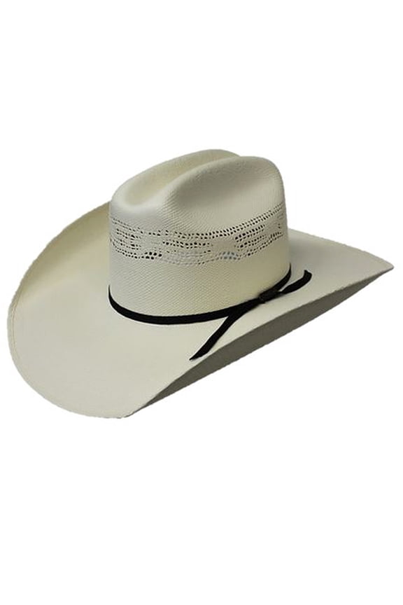 7 1/4 Lone star Hat Biz Mens Fisher Bangora Straw Western Hat  Natural