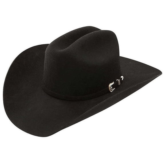 7 1/4 Stetson Black Oak Ridge Western Buckle Cowboy 2X Felt Blend Hats Black