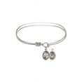 thumbnail image 1 of 7 1/4 inch Oval Eye Hook Bangle Bracelet w/ St. Sebastian / Volleyball in Sterling Silver, 1 of 3