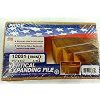 7 1/4" x 4 1/2" Vertical Expanding File A to Z filing system Reinforced gusset for extra strength