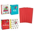 thumbnail image 1 of 7 1/4" x 9" Medium Happy Birthday Gift Bags & Tissue Paper Kit 72 Pieces, 1 of 2
