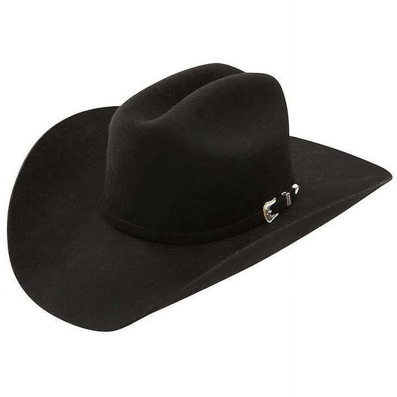 7 1/8 Stetson Black Oak Ridge Western Buckle Cowboy 2X Felt Blend Hats Black