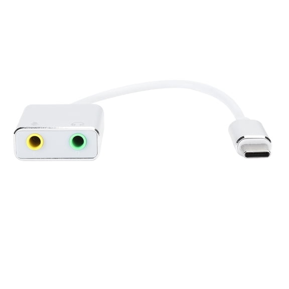 7.1 Channel Aluminum Alloy Type-C External Stereo Sound Card Audio Adapter, No Driver Required