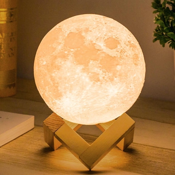 7.1 Inch Large 16 Colors Moon Lamp  Valentine Gifts for Women with 148 Combination Modes, Remote/Touch Control, Rechargeable LED Night Light, Party Favors Dcor