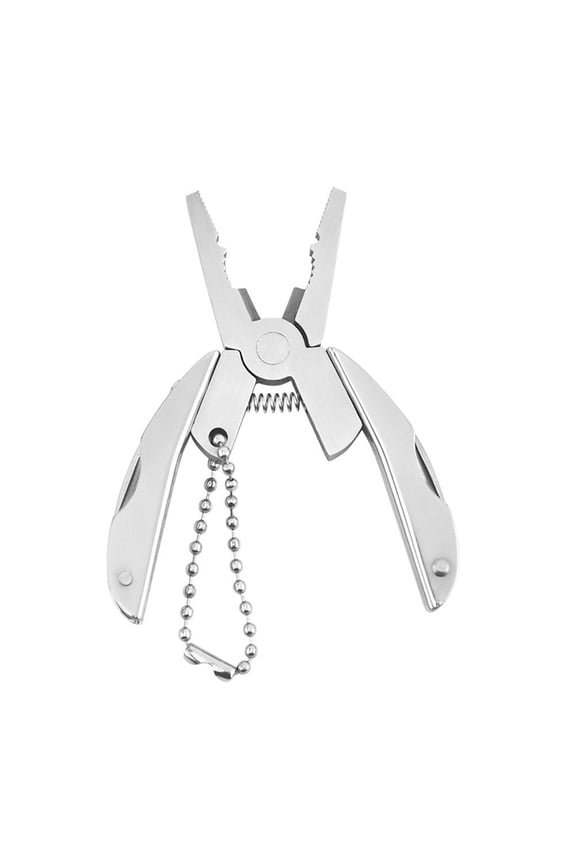 7 in 1 Mini Multitool Multifunctional All in One Pocket Tool Keychain Set Stainless Steel Pliers Multi Tools Kits, Wire Strippers, Screwdriver for Outdoor Camping Hiking