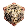 thumbnail image 1 of 7合1 Rotating Metal Dice B - Antique Gold Finish, Gift Box Included, Multi - Functional Design For Gaming, Collection, Gifting - Dice Lovers, Gamers, Collectors, 1 of 2