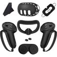 thumbnail image 1 of 7 in 1 Silicone Cover Compatible with Meta/Oculus Quest 3 Accessories, VR Silicone Headset Controller Shell, Eyes, Face, Touch Controller Grip Case & Lens Cover, 1 of 11