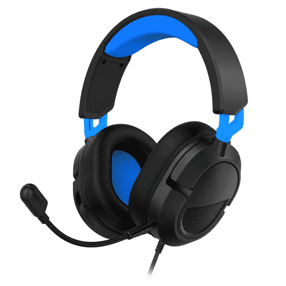 7.1 Surround Sound Gaming Headset with Noise Canceling Microphone - Ultralight Over-Ear Wired Gaming Headphones for PC, PS5, PS4, Xbox Series X/S, Switch, Black & Blue