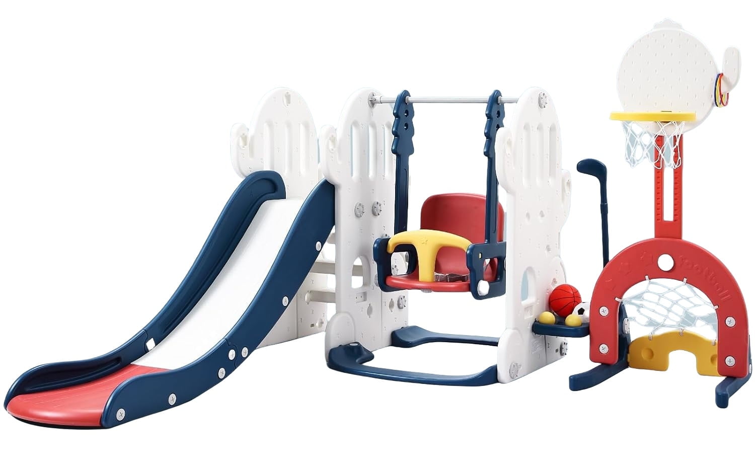 Basketball Hoop Amazon Toddler Slides Jojoka 7-in-1 Toddler Slide