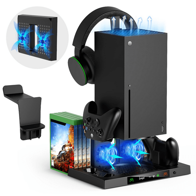 7 in 1 Vertical Cooling Stand for Xbox Series X with Controller Charger