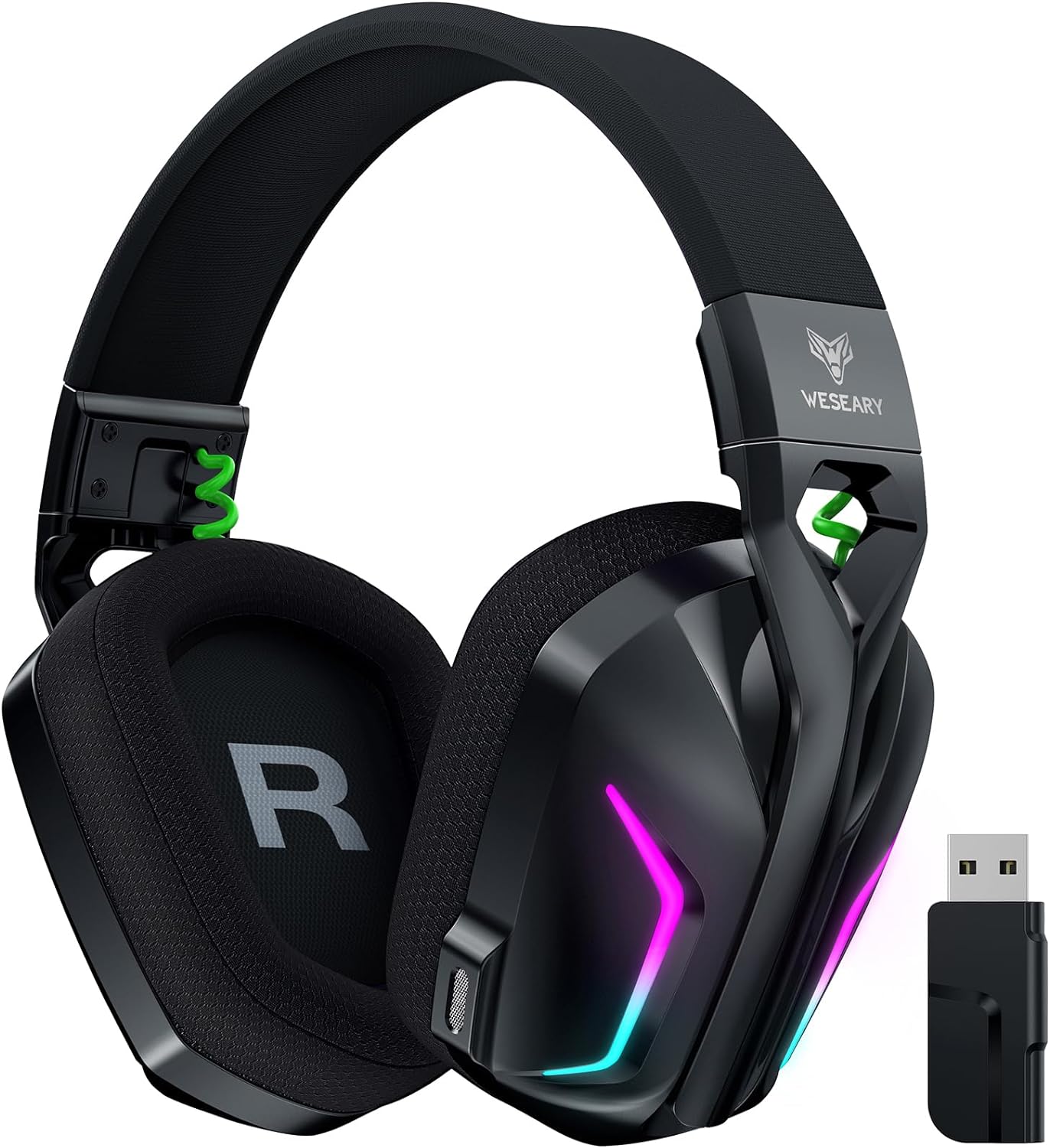 7.1 Wireless Gaming Headset with Microphone for PS4, PS5, PC, Switch