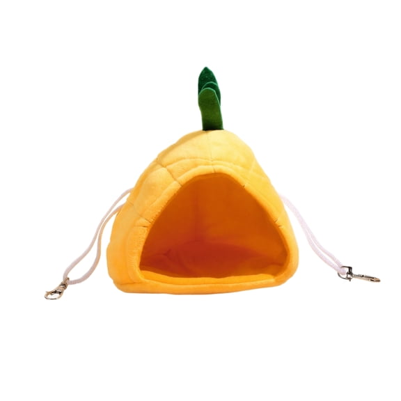 7.1 inch Small Pet Hideout House, Pineapple Shaped Hamster Hut Cave, Cute Cozy Shelter for Indoor Dwarf Gerbil Sleeping Resting