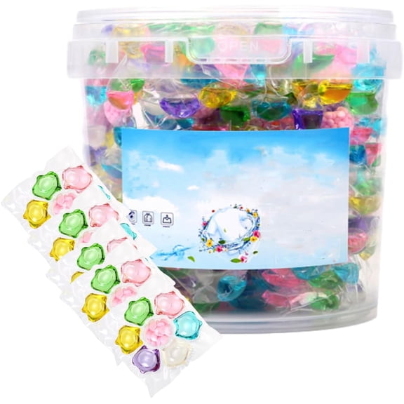 7 in 1 laundry Detergent, Deep Cleaning Laundry Detergent Capsules for All Fabrics & Colors, Long-Lasting Fresh Scent, Easy Dissolve Washing Pods (30 pcs)