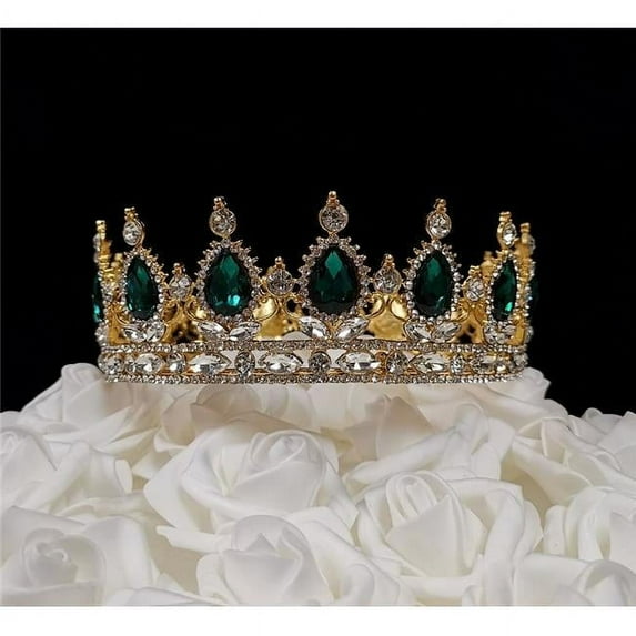 7.1 oz Emerald Queen Crown Cake Topper