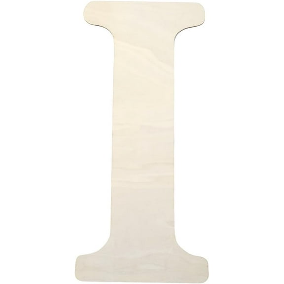 7.1 x 15.6 Inch Wooden Letter Cut Outs Wood Alphabet Letters Large I Words Blank MDF White Unfinished Paintable Board Piece Sign for Birthday Wedding Christmas Wall Home Party DIY