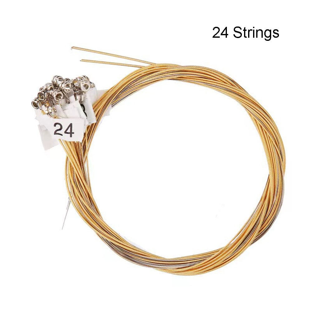 7 10 1619 21 24Strings Lyre Brass Strings Set Lyre Harp Nylon String