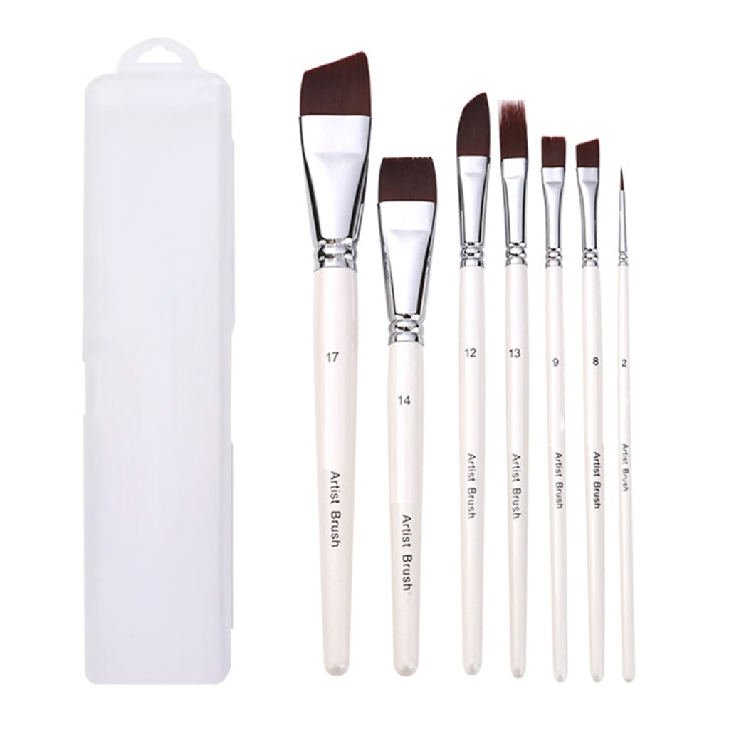 7/10/17 Pcs Acrylic Paint Brush Watercolor Painting Brushes Artist Paint Brushes