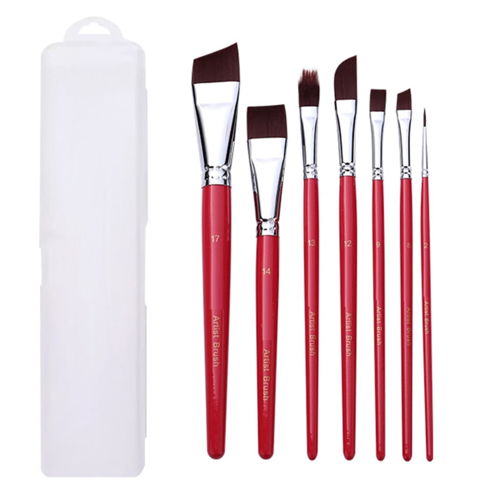 7/10/17 Pcs Acrylic Paint Brush Watercolor Painting Brushes Artist Paint Brushes