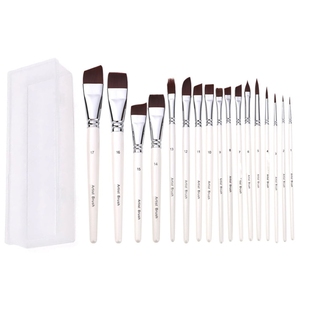 7/10/17 Pcs Acrylic Paint Brush Watercolor Painting Brushes Artist Paint Brushes