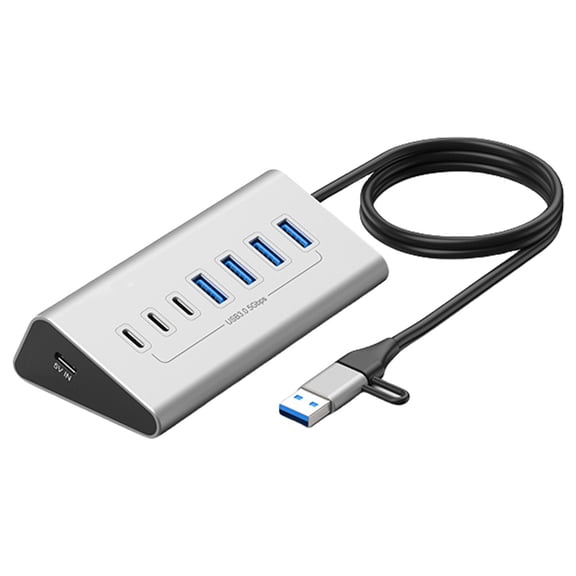 7/10 Port USB3.0 Type C Hubs Aluminum Socket Hubs USB Splitter 7/10 Port Fast Data Transmission For Laptop Accessories