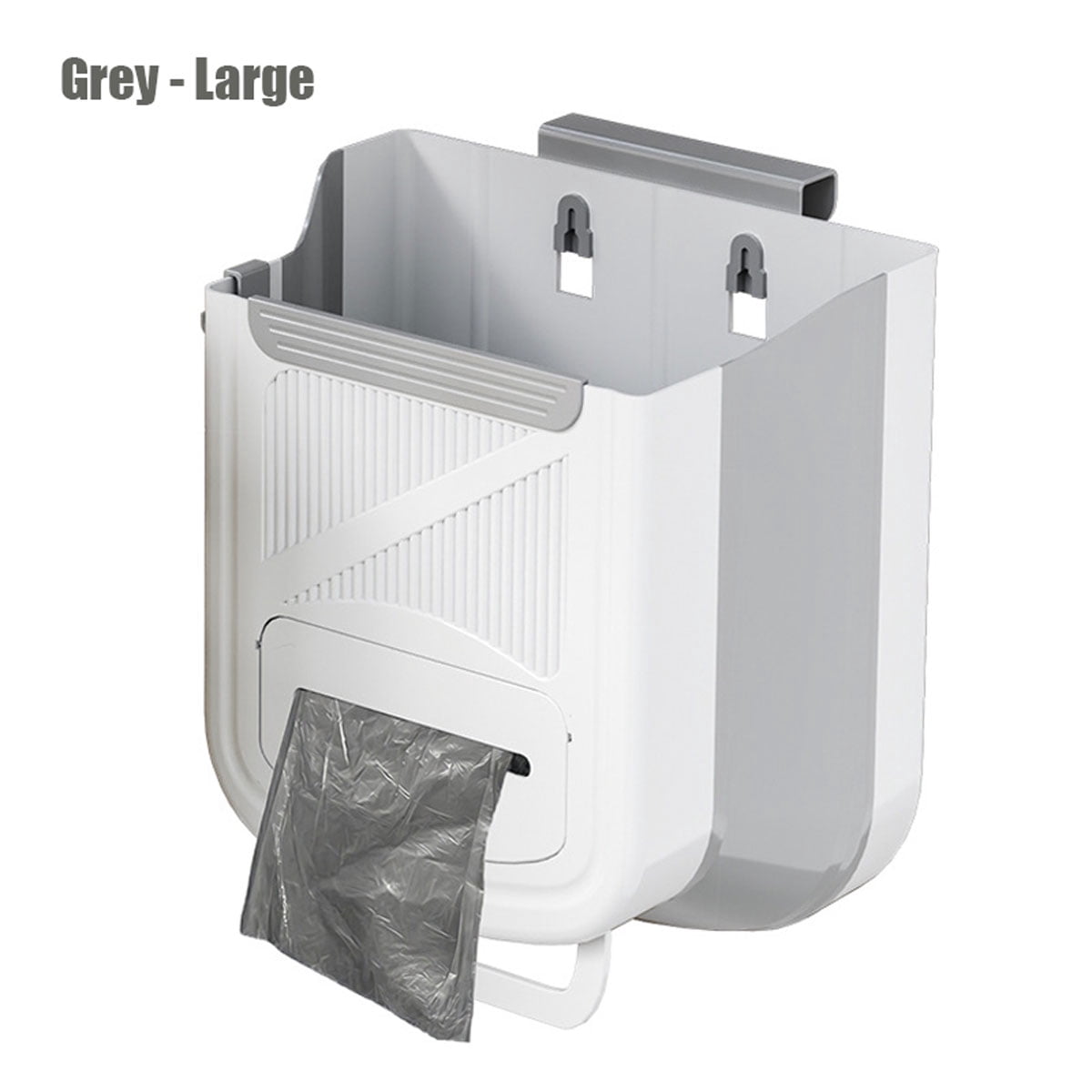 7/10L Folding Trash Can, Wall Mounted Cabinet Door Garbage Bin for ...