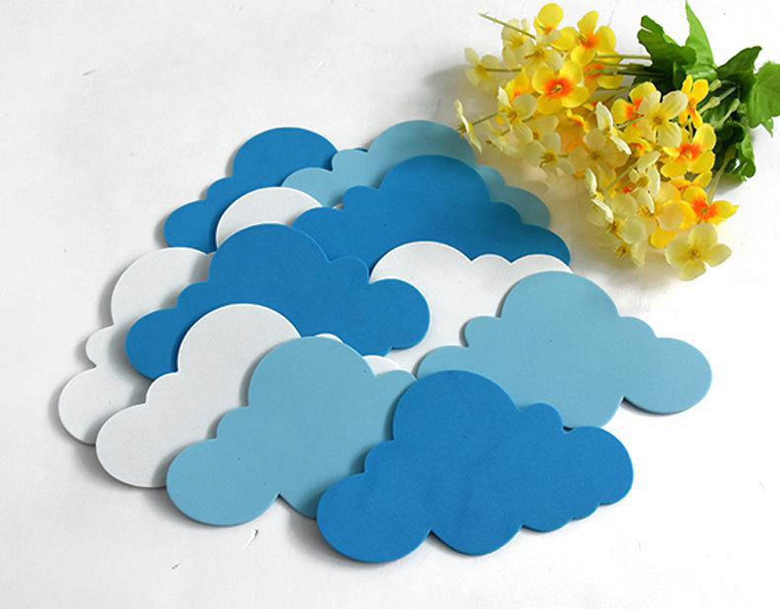 7*11.5cm,24 Clouds Kids Wall Stickers Baby Room Wall Decor Stickers