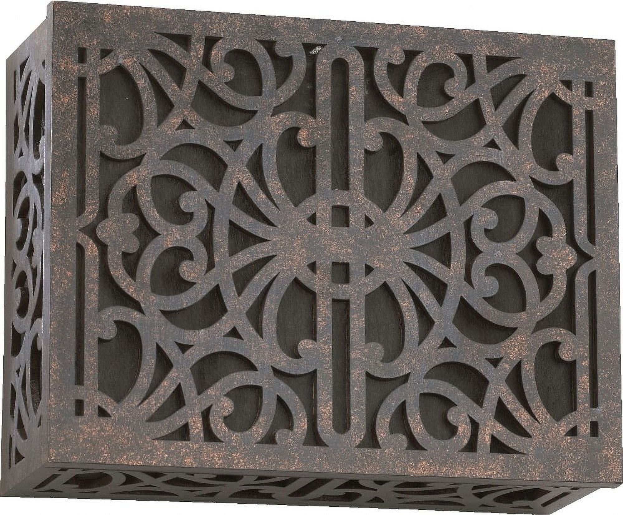 Toasted Sienna Ornate Bronze Door Chime Grill Cover